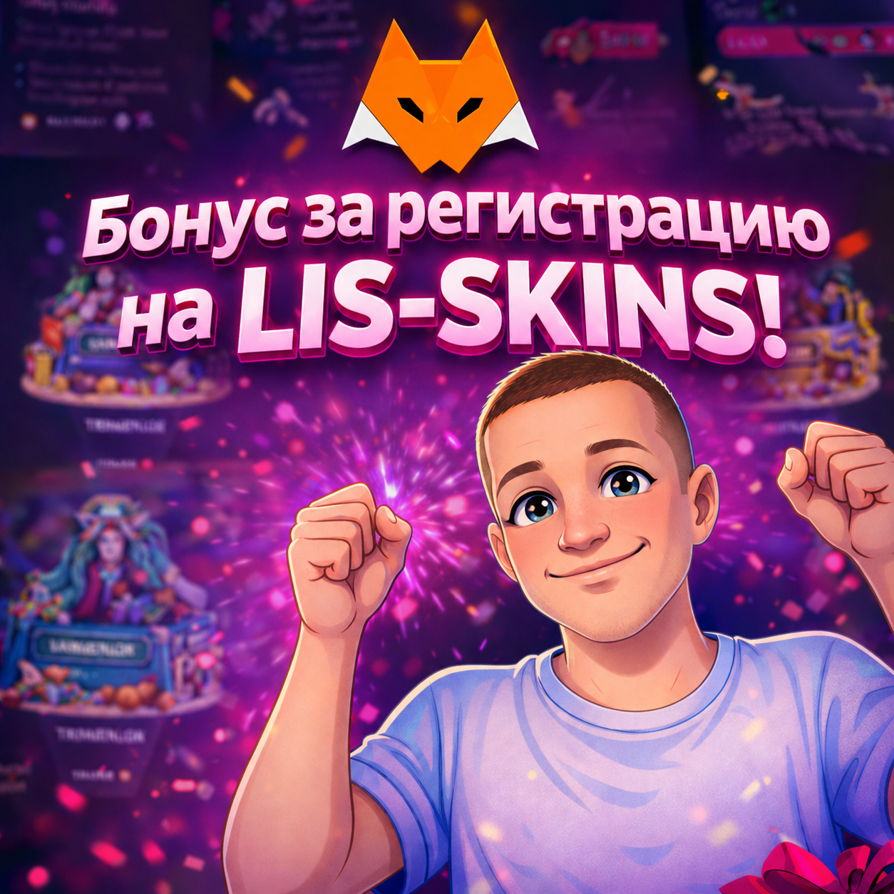 Зарегистрируйся на LIS-SKINS!